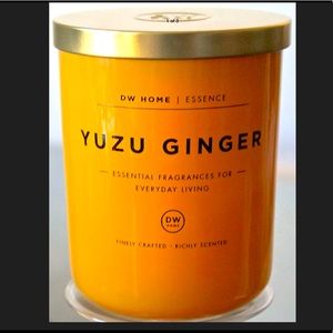 DW HOME YUZU GINGER CANDLE RICHLY SCENTED 56 HOURS NEW 2 WICK